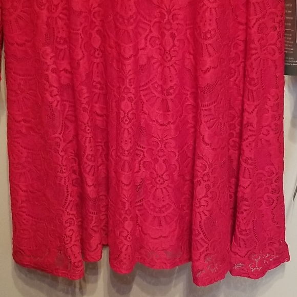 My Michelle red lace overlay dress - Picture 5 of 9